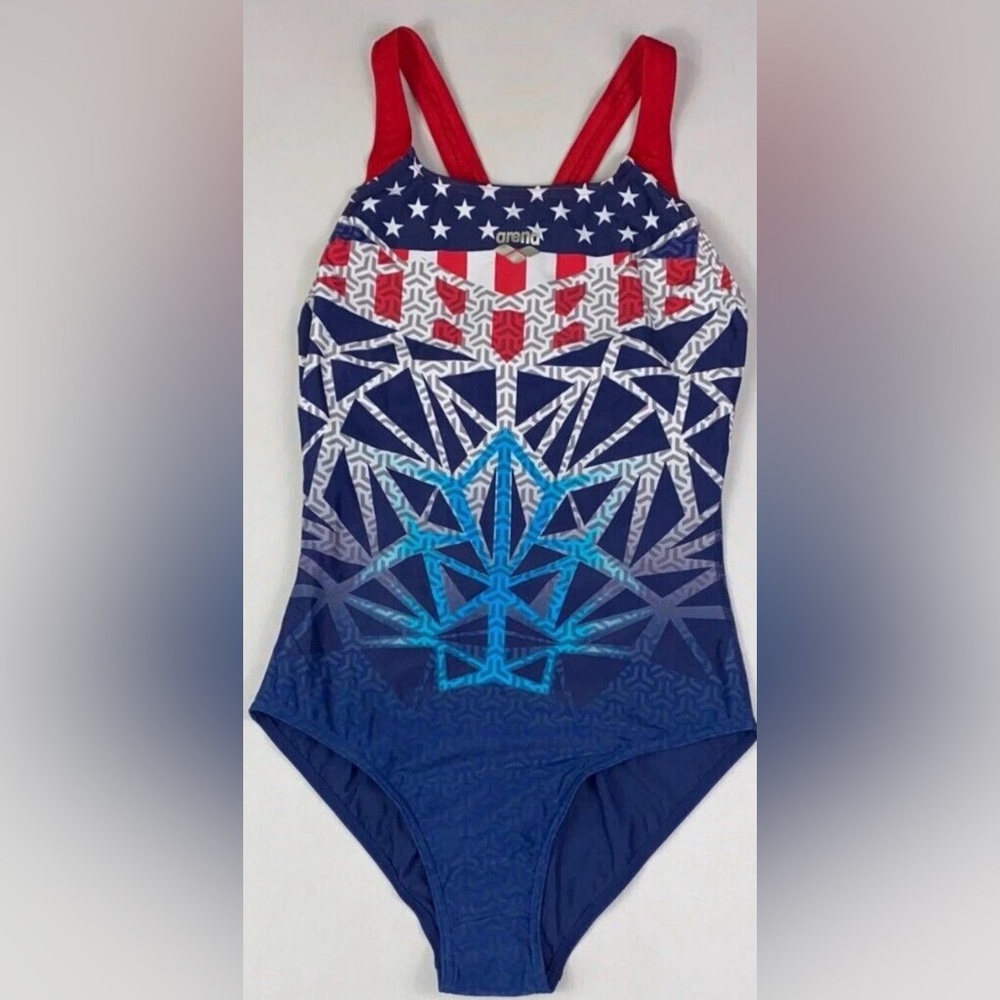 ARENA Bishamon Pro Blue and Red Women's Swimsuit’s